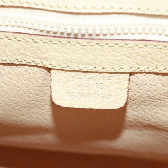 Celine 16 Top Handle Bag Grained Calfskin Beige Leather Handbag (Pre-Owned) - Picture 6 of 16
